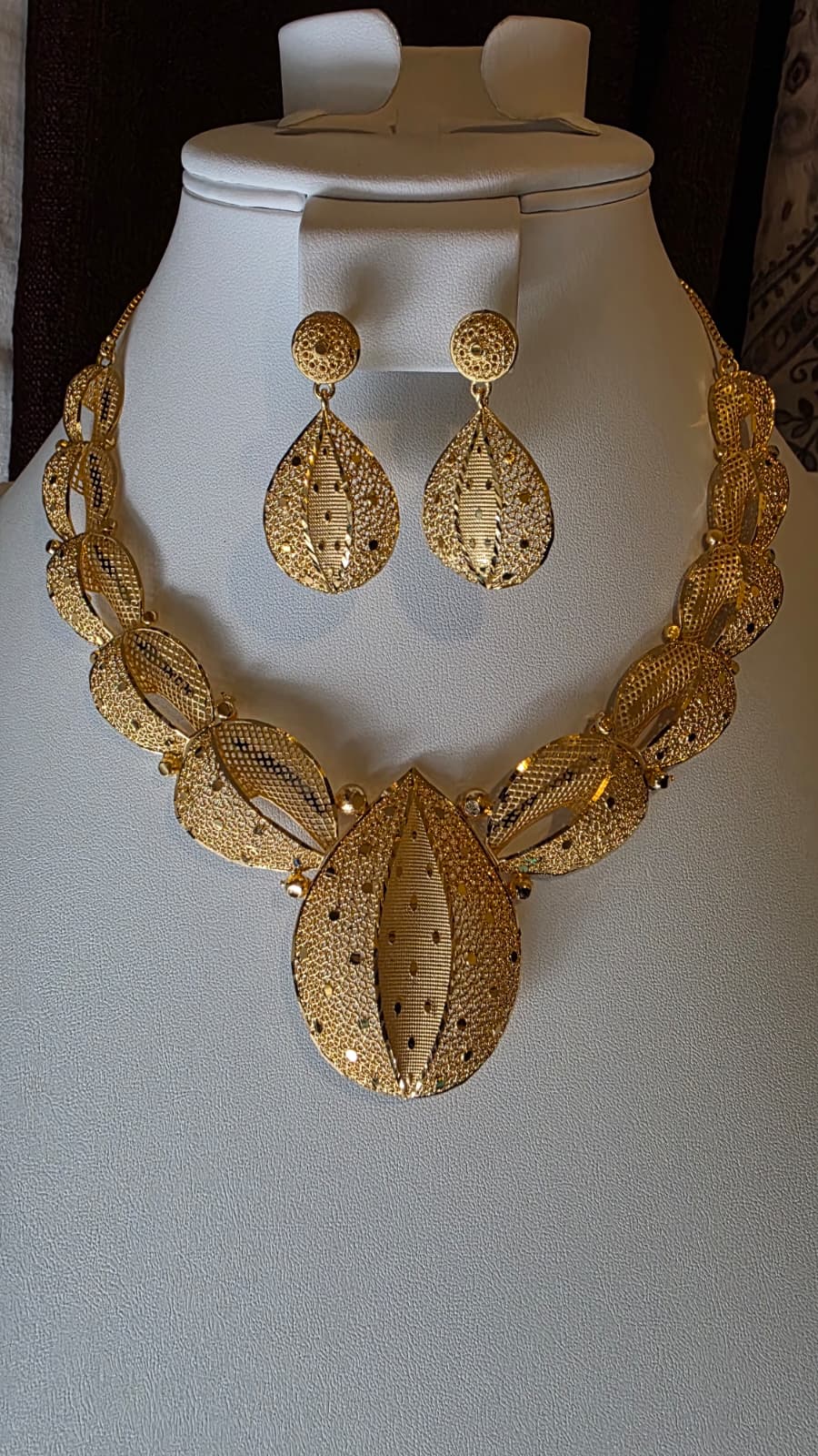 Gold Plated 2PCS CHOKER SET-N-483