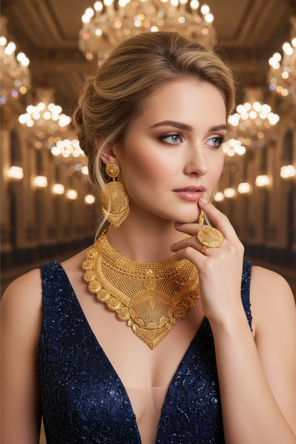 Luxurious ballroom with chandeliers